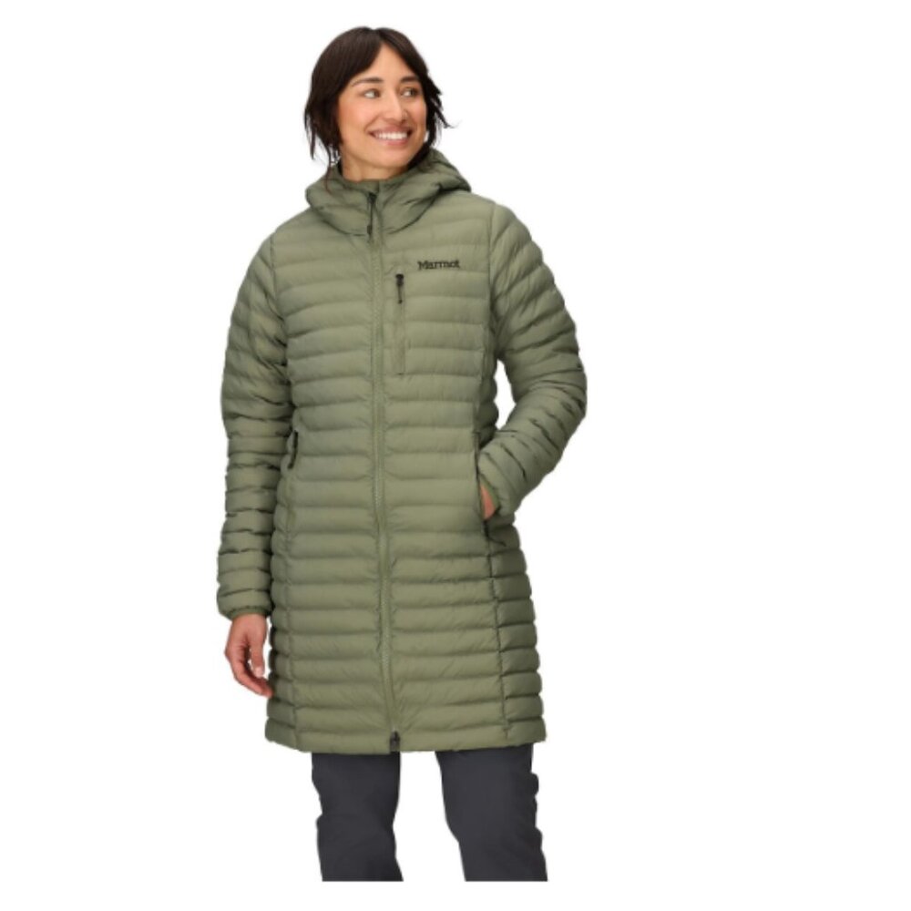 Marmot Women's Echo Featherless Long Jacket Green L - Picture 2 of 6